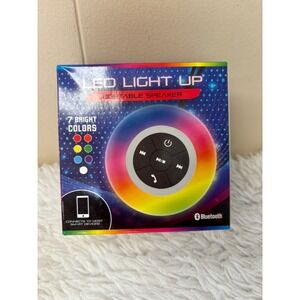 LED Light Up Portable Bluetooth Speaker 7‎ Bright Colors Rechargeable USB